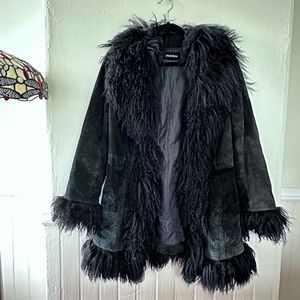 Vintage -  Lili le Rose Collection shearling and suede coat
